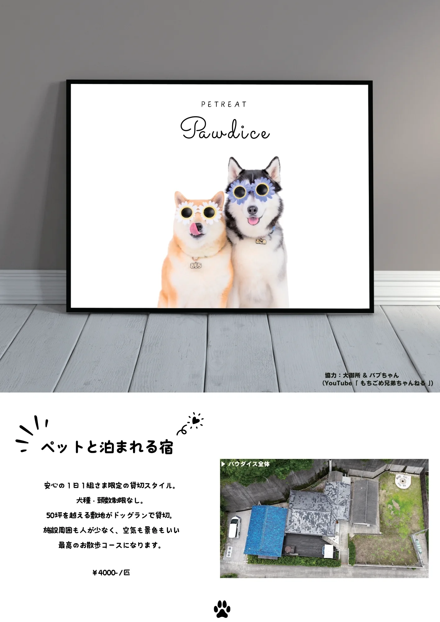 PAWDICEのドッグラン
